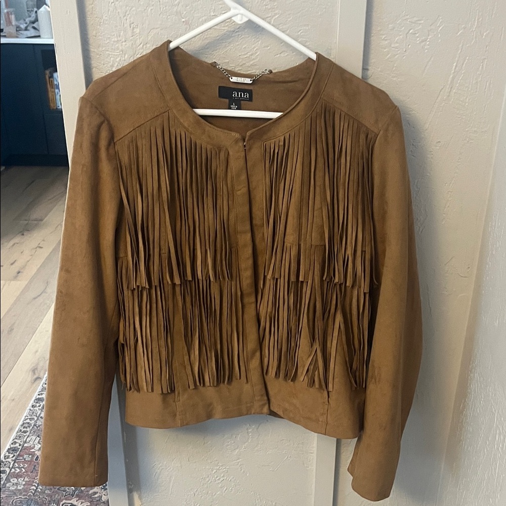 Anna Tan Fringe Jacket